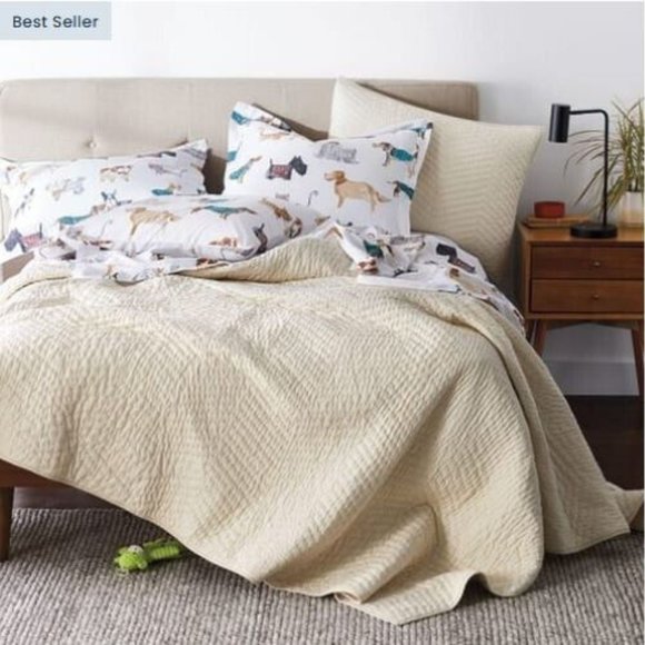 The Company Store Buff Cotton Voile Standard Sham - Picture 3 of 3